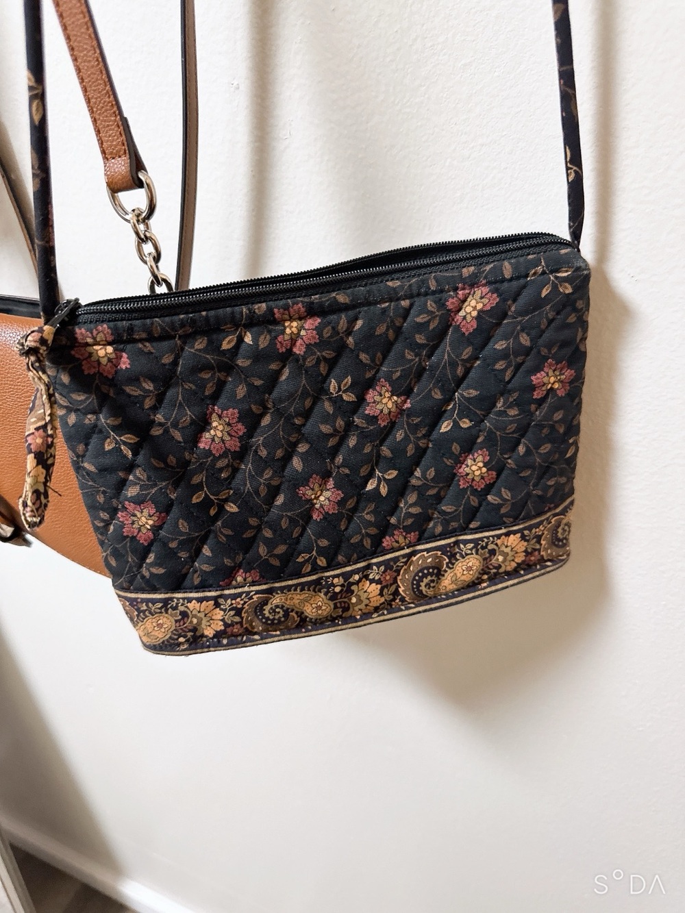 Vintage Vera Bradley Quilted Crossbody Bag 90s